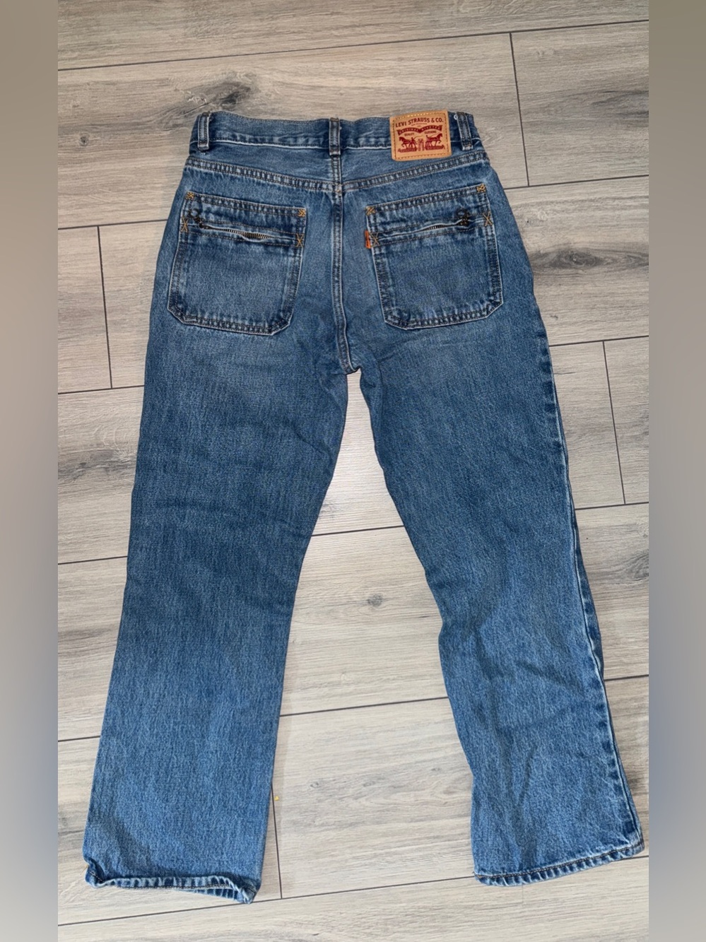 Levi's Vintage Rare 80s Orange Tag Blue High-Rise Straight Jeans - Womens